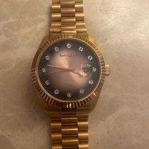 Limited edition Andre Giroud rose gold and diamond watch